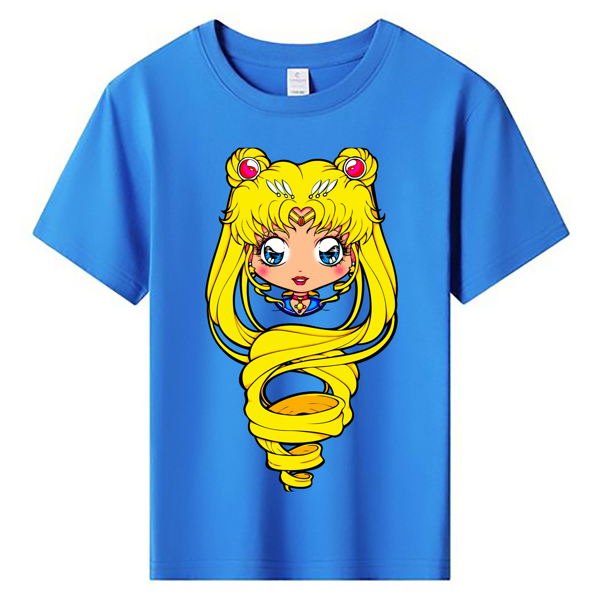 （画像用） 美少女戦士セーラームーン 月野 うさぎ つきの うさぎ Sailor Moon Tsukino Usagi 綿100％キッズTシャツ（フロントプリント）